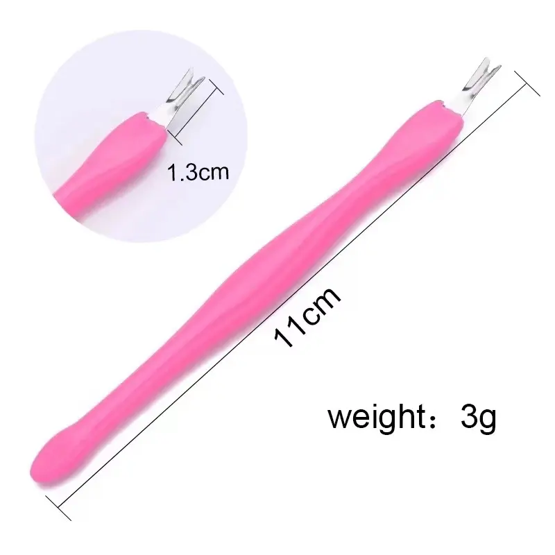 Professional Stainless Steel Shovel Head Trimmer Fork Nail Callus Remover File Dead Skin Push