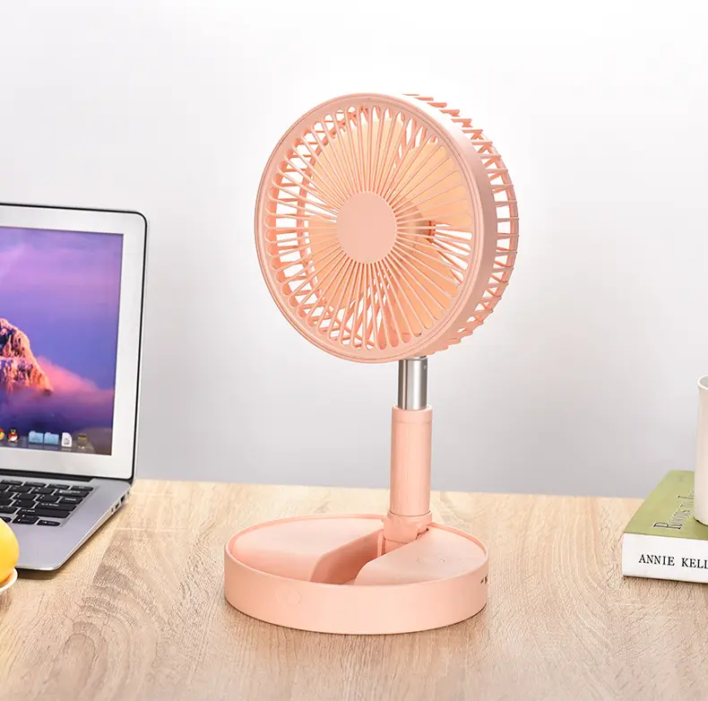 Rechargeable Table Fan Portable Usb Handheld 12v Dc Foldable Standing Cooling Fan