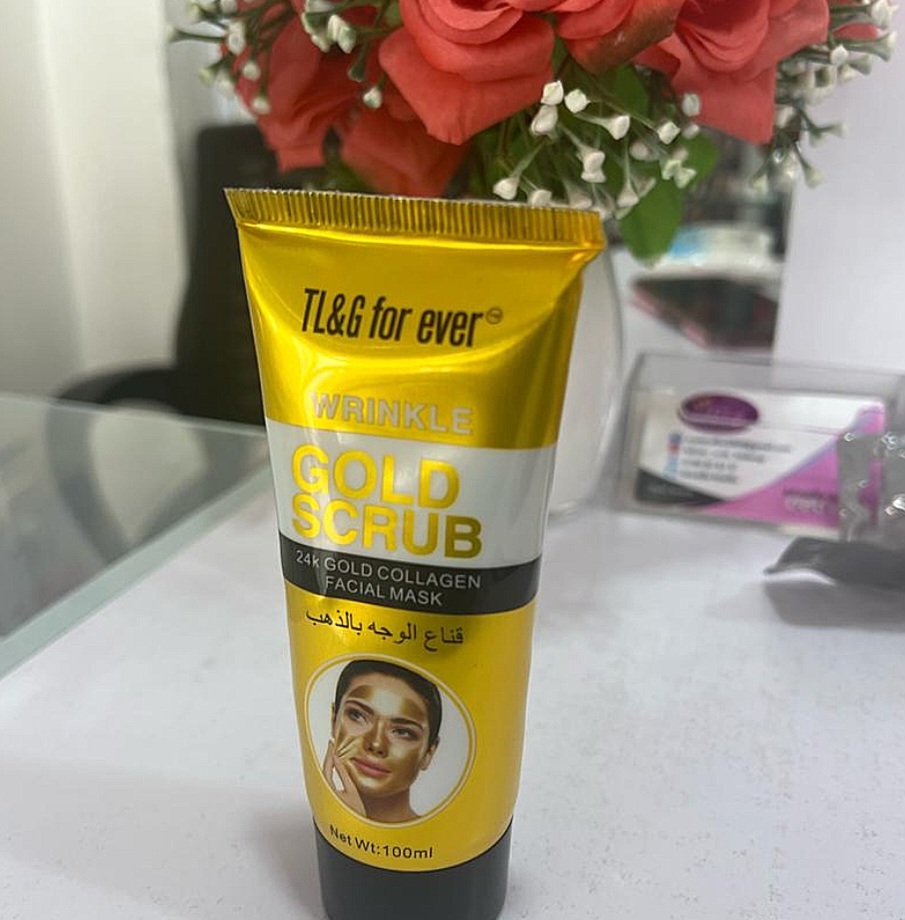 gold scrub