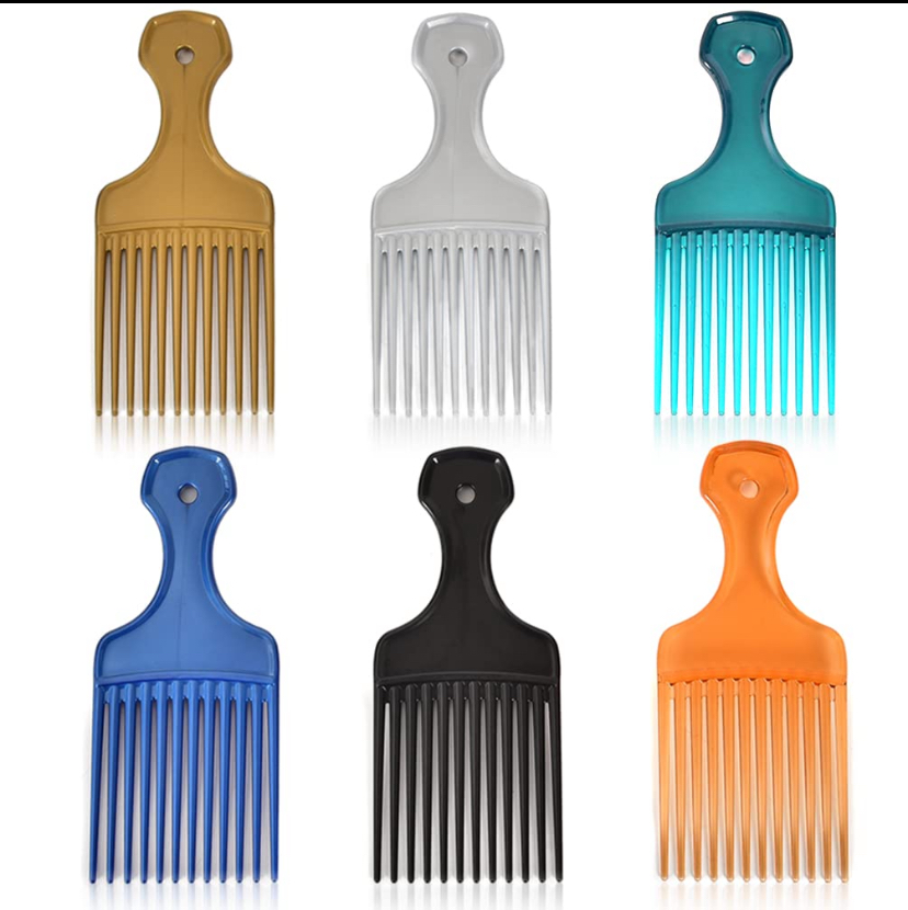 Afro Pick Comb – Wide Tooth Detangling Comb set