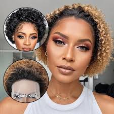 Short T-Part Wig